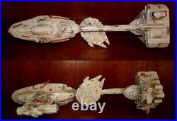 STAR WARS MEDICAL FRIGATE With MILLENIUM FALCON RESIN MODEL HAND MADE