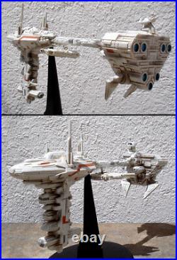 STAR WARS MEDICAL FRIGATE With MILLENIUM FALCON RESIN MODEL HAND MADE