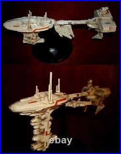 STAR WARS MEDICAL FRIGATE With MILLENIUM FALCON RESIN MODEL HAND MADE