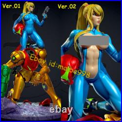 Samus Aran with NSFW 3D Print Garage Kit Figure Model Kit Unpainted Unassembled