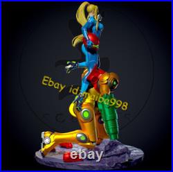 Samus Aran with NSFW 3D Print Garage Kit Figure Model Kit Unpainted Unassembled