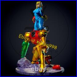 Samus Aran with NSFW 3D Print Garage Kit Figure Model Kit Unpainted Unassembled