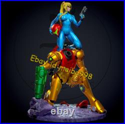 Samus Aran with NSFW 3D Print Garage Kit Figure Model Kit Unpainted Unassembled