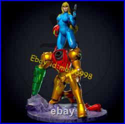 Samus Aran with NSFW 3D Print Garage Kit Figure Model Kit Unpainted Unassembled