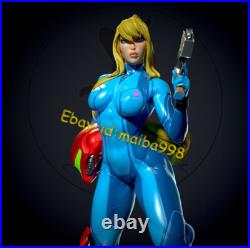 Samus Aran with NSFW 3D Print Garage Kit Figure Model Kit Unpainted Unassembled