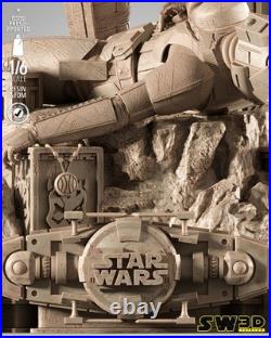 Savage Opress Star Wars 3D Printed Figure, Unpainted Clone Wars Model Kit