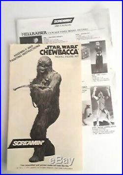 Screamin' / Star Wars / 1/4 scale Vinyl Model Kit / Chewbacca / Complete in Box