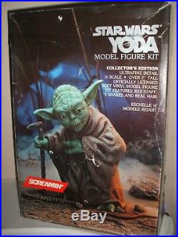 Screamin Star Wars Yoda Vinyl Model Kit 1/4 Scale Unmade In Box