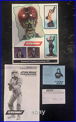 Screamin' Stormtrooper Star Wars 1/4 Vinyl Model Kit Unbuilt/Unpainted #3600