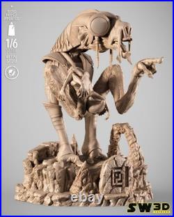 Sebulba 3D Printed Figure, Unpainted Dug Podrace Model Kit