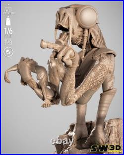 Sebulba 3D Printed Figure, Unpainted Dug Podrace Model Kit
