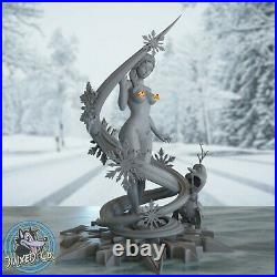 Sexy Elsa NSFW Ice Princess 13.6 Diorama Figure Custom Resin Model Kit USA Made