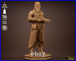 Snowtrooper 3D Printed Figure, Star Wars Empire Resin Statue, Unpainted