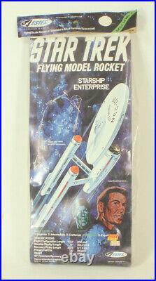 Star Trek Starship Enterprise Flying Model Rocket 1975 Estes