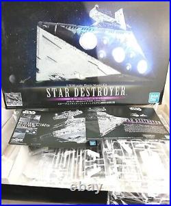 Star Wars 1/5000 Star Destroyer Lighting Model Bandai First Production 12 LED