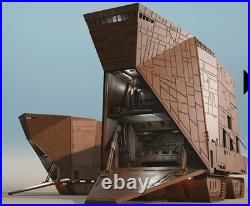 Star Wars 1/72 Jawa Sand Crawler Huge 3d Model Kit 23x11x8 Full Interior