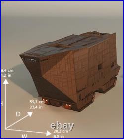 Star Wars 1/72 Jawa Sand Crawler Huge 3d Model Kit 23x11x8 Full Interior