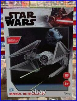 Star Wars 3D Model Kit / BB-8, Tie Interceptor, Cruiser, Razor Crest Lot Of 4
