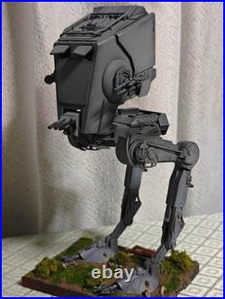 Star Wars AT-ST All Painted Weathering Diorama Display SET BANDAI Model Kit
