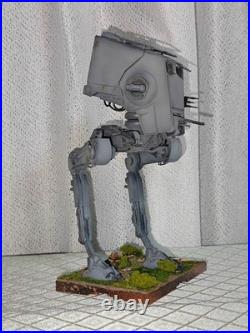 Star Wars AT-ST All Painted Weathering Diorama Display SET BANDAI Model Kit