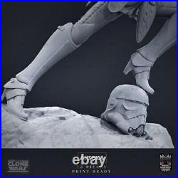 Star Wars Ahsoka 3D Printing Unpainted Figure Model GK Blank Kit New Toy Stock