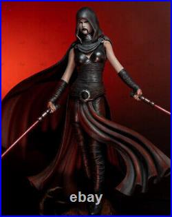 Star Wars Asajj Ventress 3D Printing Action Figure 1/6 White Mold Statue Model