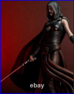Star Wars Asajj Ventress 3D Printing Action Figure 1/6 White Mold Statue Model