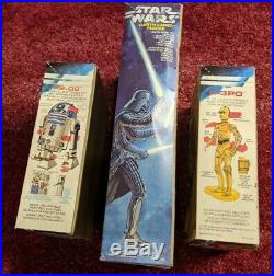 Star Wars Darth Vader + C-3PO + R2-D2 MPC Model Kit 1979 Set Bundle Original Box