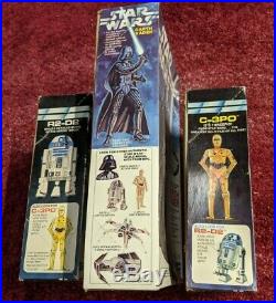 Star Wars Darth Vader + C-3PO + R2-D2 MPC Model Kit 1979 Set Bundle Original Box