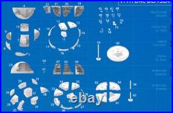 Star Wars Death Star 2 W Base 23 1/544 3d Model Kit Huge W Ceiling Hook