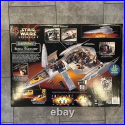 Star Wars Episode 1 Electronic Naboo Royal Starship Blockade Cruiser Playset NIB