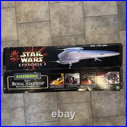 Star Wars Episode 1 Electronic Naboo Royal Starship Blockade Cruiser Playset NIB