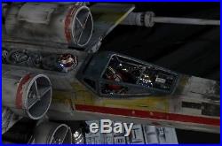 Star Wars Eps 4 Studio Scale X-wing Red 2 Built and Lit Model withCustom Base