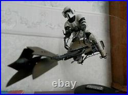 Star Wars Imperial Speeder Bike with Scout Flight display model built painted