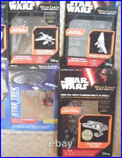 Star Wars Metal Earth- 3d Model (lot Of 16), New, includes MILLENNIUM FALCON