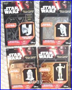 Star Wars Metal Earth- 3d Model (lot Of 16), New, includes MILLENNIUM FALCON