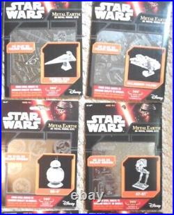 Star Wars Metal Earth- 3d Model (lot Of 16), New, includes MILLENNIUM FALCON