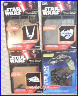 Star Wars Metal Earth- 3d Model (lot Of 16), New, includes MILLENNIUM FALCON