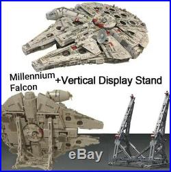 Star Wars Millennium Falcon + Stand Legoed Blocks Educational Toys Model Kit