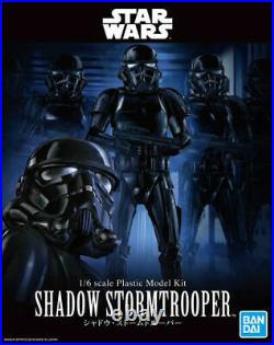Star Wars Model Kit Stormtrooper Shadow Black Shadowtrooper 1/6 Bandai NEW