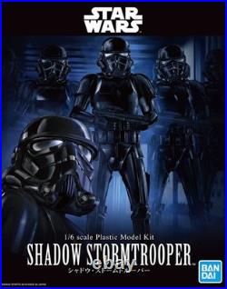 Star Wars Model Kit Stormtrooper Shadow Black Shadowtrooper 1/6 Bandai NEW