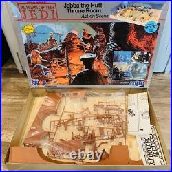 Star Wars Model kit MPC 1983 vtg Jabba Hutt Throne Room Action Scene figures box