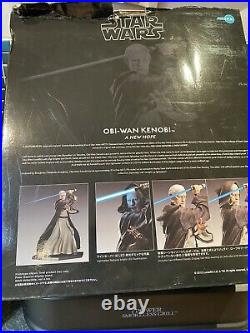 Star Wars Obi Wan Kenobi Artfx Statue. 1/7 Scale PrePainted Model kit Damaged Box