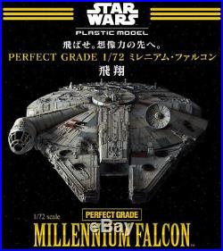 Star Wars Perfect Grade 1/72 MILLENNIUM FALCON Model Kit Premium Bandai JP A6598