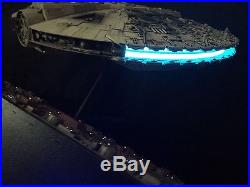 Star Wars Pro Built Millennium Falcon Model Kit Lights And Fiber Optics x wing