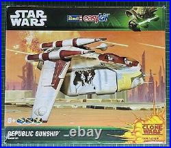 Star Wars Republic Gunship 1/74 Scale Model Kit by Revell Easykit 2016 LAAT