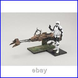 Star Wars Return of the Jedi Scout Trooper&Speeder Bike Model kit BANDAI
