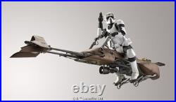 Star Wars Return of the Jedi Scout Trooper&Speeder Bike Model kit BANDAI