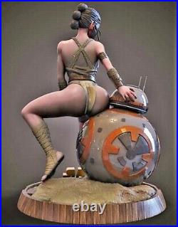 Star Wars Rey 3D Printing Unpainted Figure Model GK Blank Kit Hot Toy In Stock