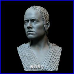 Star Wars Rey Bust 3D Printed SLA Resin Model Garage Kit